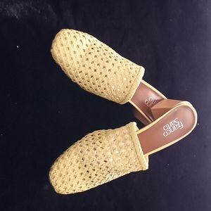 Mules,size 9 1/2 Yellow,Franco Sarto